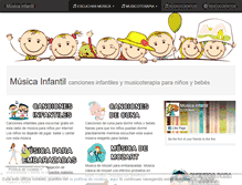 Tablet Screenshot of musicainfantil.org